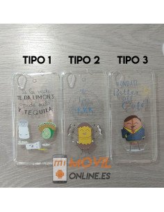 Funda de gel con dibujos para huawei y6 II