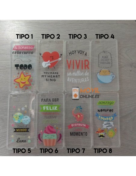 Funda de gel con dibujos para Huawei P8 Lite