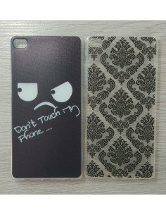 Funda de gel con dibujos para Huawei P8