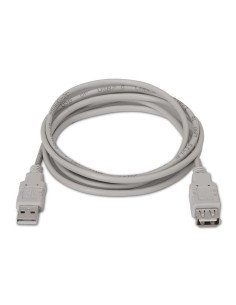 CABLE ALARGADOR USB NANOCABLE 10.01.0203 - CONECTORES A-MACHO A-HEMBRA - BEIGE - 1.8M