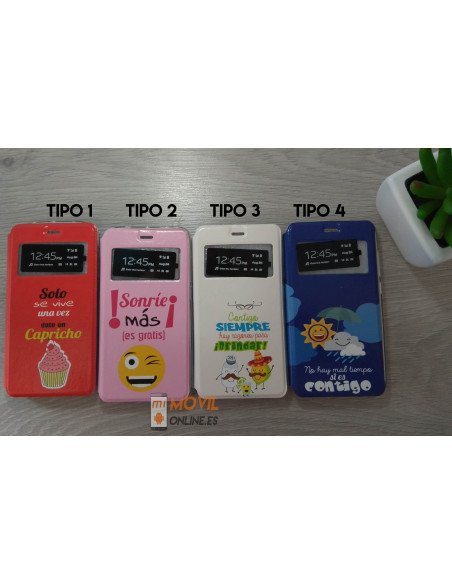 Funda de libro con dibujos para Xiaomi Redmi Note 4X / Note 4