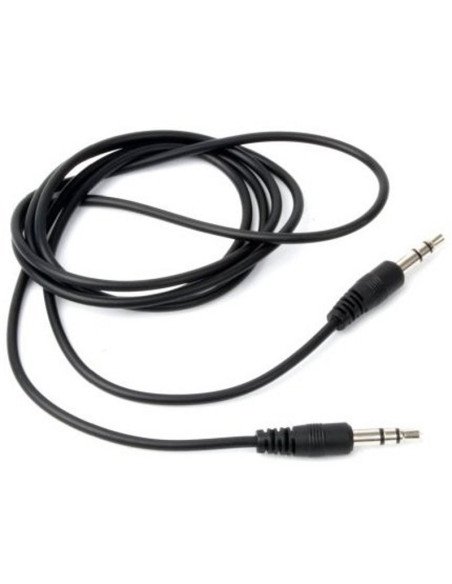 Cable Estéreo Aisens A128-0141/ Jack 3.5 Macho - Jack 3.5 Macho/ 30cm/ Negro