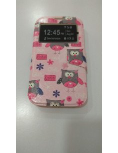 Funda de libro con dibujos para Samsung Galaxy S4