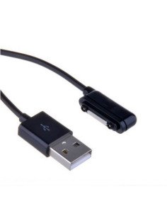 CABLE DE CARGA USB CARGADOR CON IMAN Y LED compatible SONY XPERIA