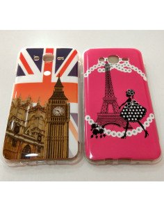 Funda gel con dibujos para Samsung Galaxy J7