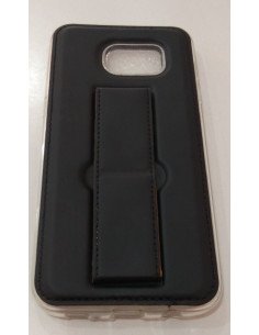 Funda de piel con soporte para Samsung Galaxy S7 Edge