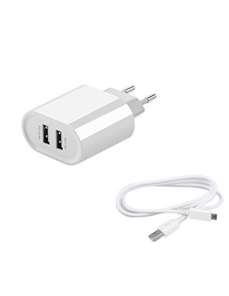 Cargador 2en1 micro usb con doble usb 3.4A