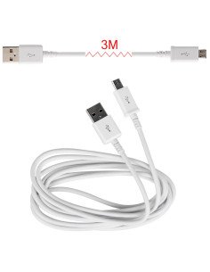 Cable micro usb de calidad (3 metros)