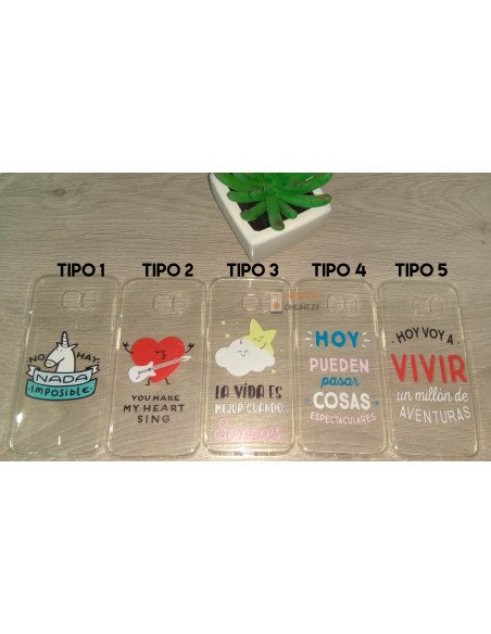 Funda de gel con dibujos para Samsung Galaxy S7 Edge