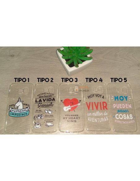 Funda de gel con dibujos para Samsung Galaxy S7