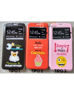 Funda de libro con dibujos para Samsung Galaxy S8