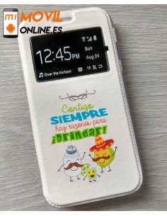 Funda de libro con dibujos para Samsung Galaxy S8