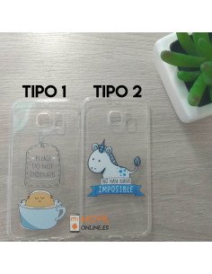 Funda de gel con dibujos para Samsung Galaxy S6