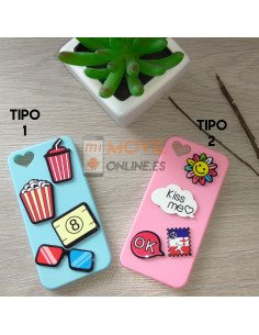 Funda de gel con dibujos para iPhone 7 Plus / 8 Plus