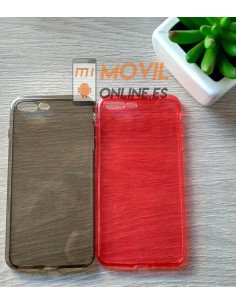 Funda de gel semi transparente para iPhone 7 Plus / 8 Plus