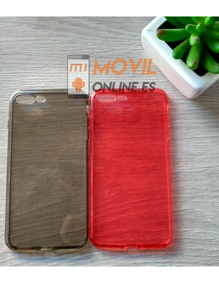 Funda de gel semi transparente para iPhone 7 Plus / 8 Plus
