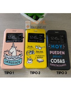 Funda de libro con dibujos para iPhone 7 Plus / 8 Plus