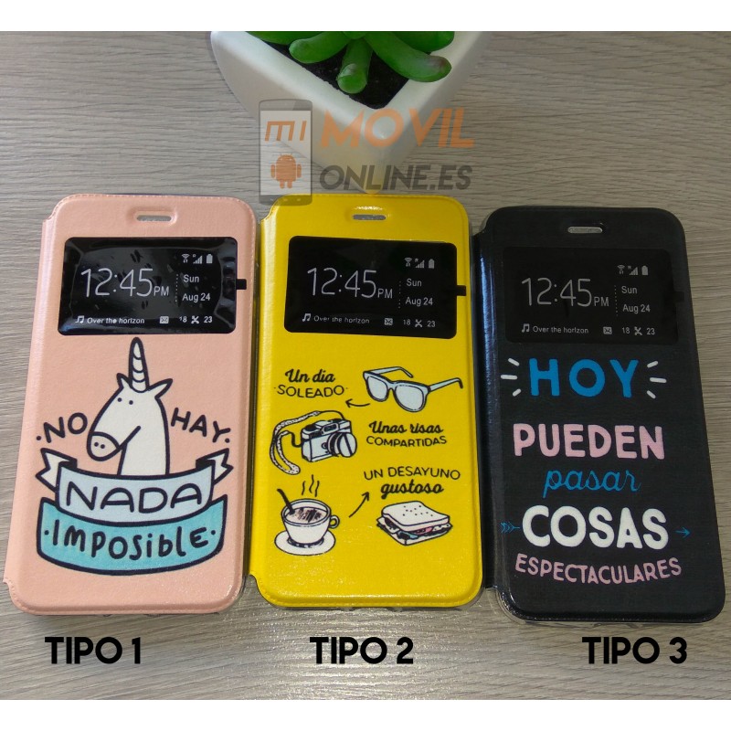 Funda de libro con dibujos para iPhone 7 Plus / 8 Plus