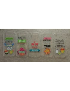 Funda de gel con dibujos para iPhone X / XS