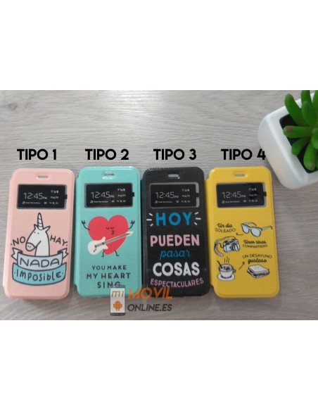 Funda de libro con dibujos para iPhone 7 / 8 / SE 2020