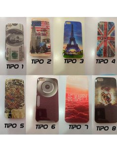 Funda de gel con dibujos para iPhone 5 / 5S / SE
