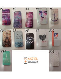 Funda rígida con dibujos para iPhone 5 / 5S / SE
