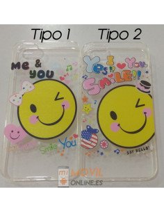 Funda de gel con dibujos para iPhone 5 / 5S / SE