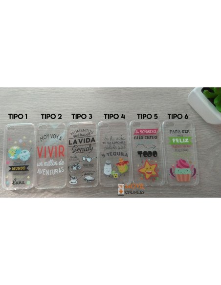 Funda de gel con dibujos para iPhone 5 / 5S / SE