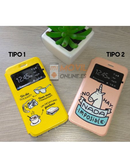 Funda de libro con dibujos para iPhone 6 Plus / 6S Plus
