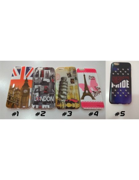 Funda de gel con dibujos para iPhone 6 / 6S