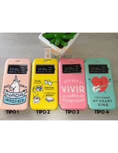 Funda de libro con dibujos para iPhone 6 / 6S