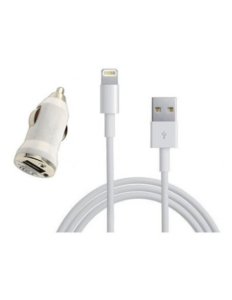 Cargador 2en1 de coche para iPhone (CALIDAD)
