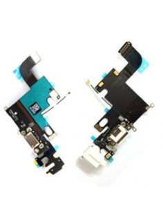 Flex con conector de carga lightning, conector de audio y micrófono iPhone 6 blanco