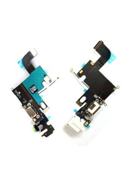 Flex con conector de carga lightning, conector de audio y micrófono iPhone 6 blanco