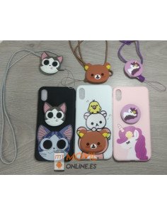 Funda con soporte y colgante para iPhone XS Max