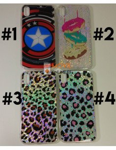 Funda de gel con dibujos para iPhone X / XS