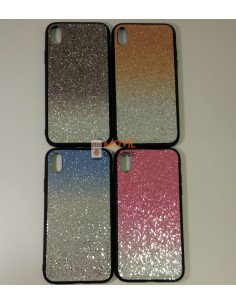 Funda de gel con brillantes para iPhone XR