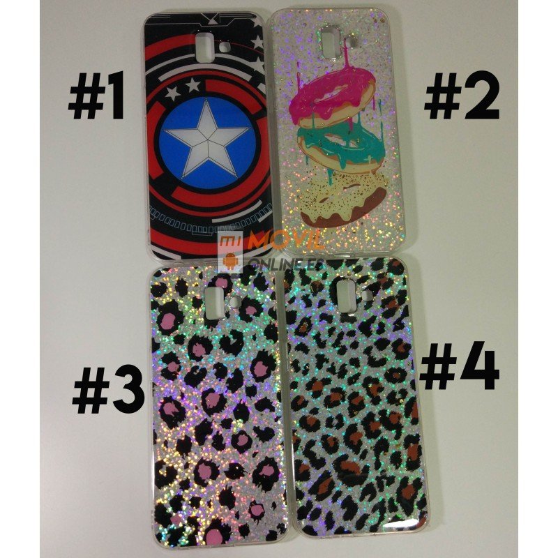 Funda de gel con dibujos para Samsung Galaxy J6 Plus