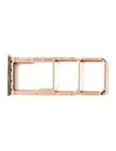 Bandeja Dual SIM / micro SD dorada para Samsung Galaxy A7 2018, A750
