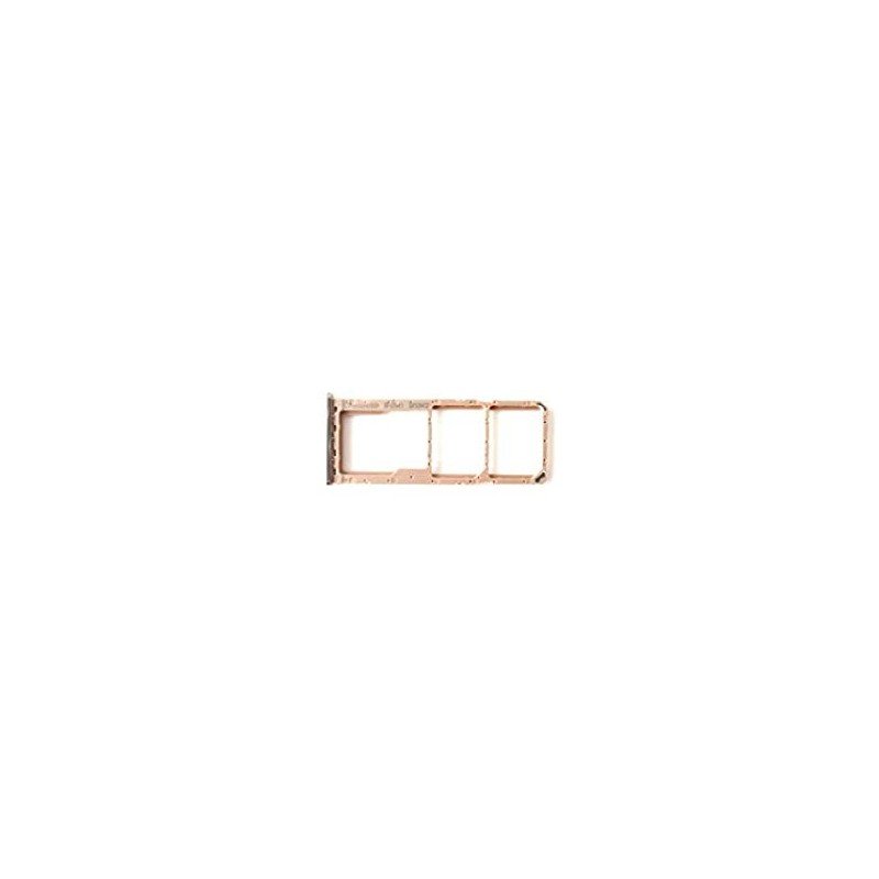 Bandeja Dual SIM / micro SD dorada para Samsung Galaxy A7 2018, A750