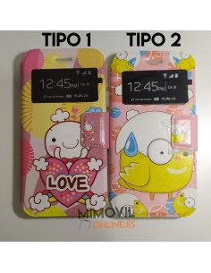 Funda de libro con dibujos para iPhone X