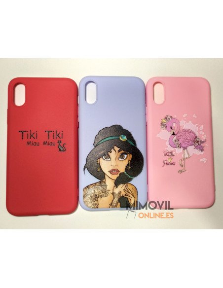 Funda de gel con dibujos para iPhone XS Max