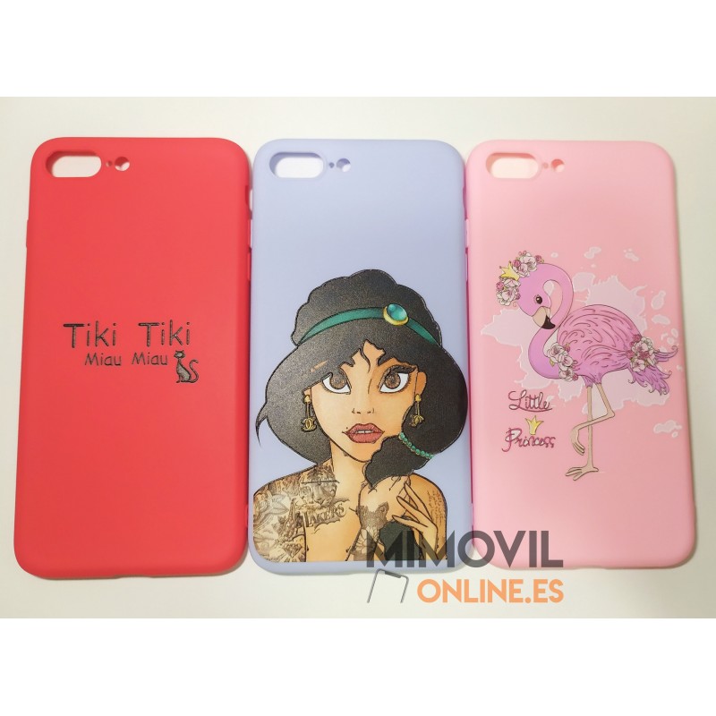 Funda de gel con dibujos para iPhone 7 Plus / 8 Plus