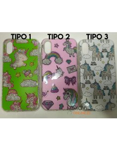 Funda de gel con dibujos para iPhone X / XS