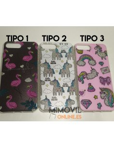 Funda de gel con dibujos para iPhone 7 Plus / 8 Plus