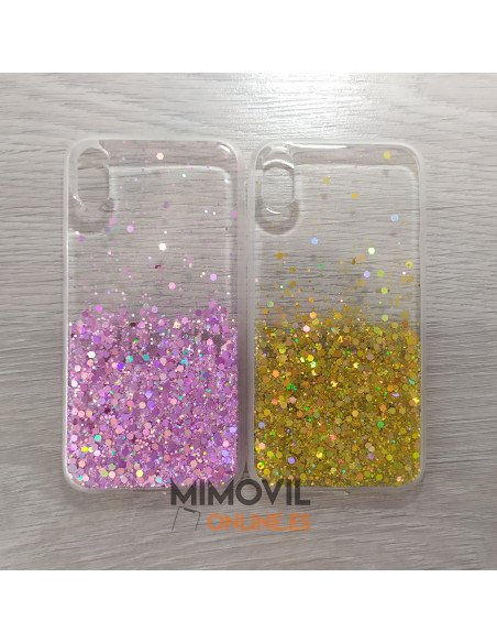 Funda purpurina para iPhone XS Max