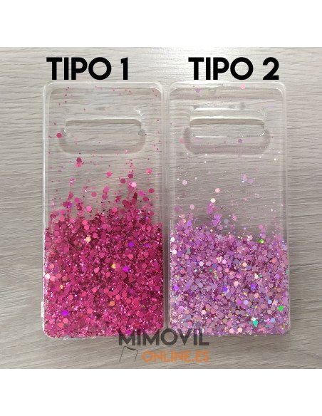Funda purpurina para Samsung Galaxy S10e