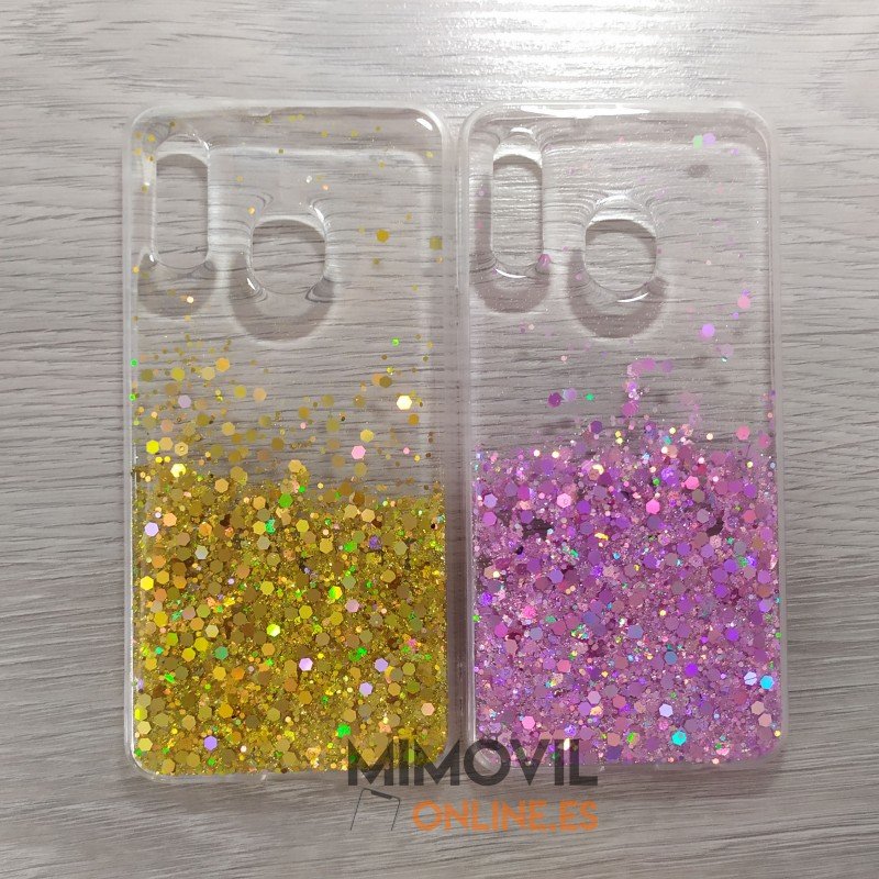 Funda purpurina para Samsung Galaxy A40