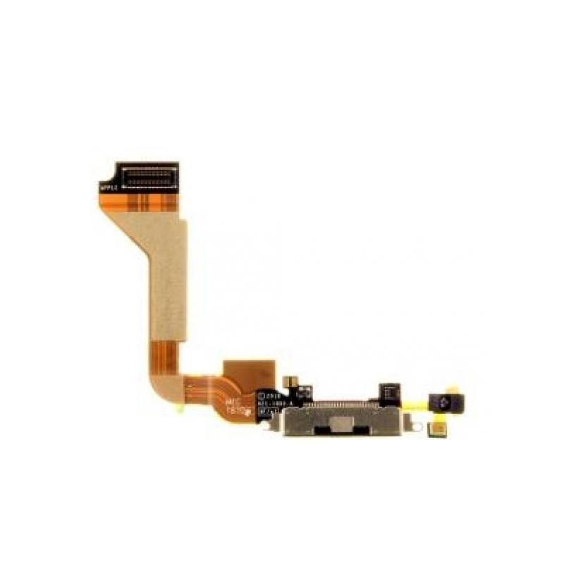 Flex y Conector de carga y accesorios iPhone 4 negro