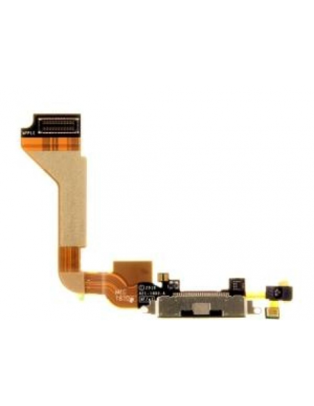 Flex y Conector de carga y accesorios iPhone 4 negro